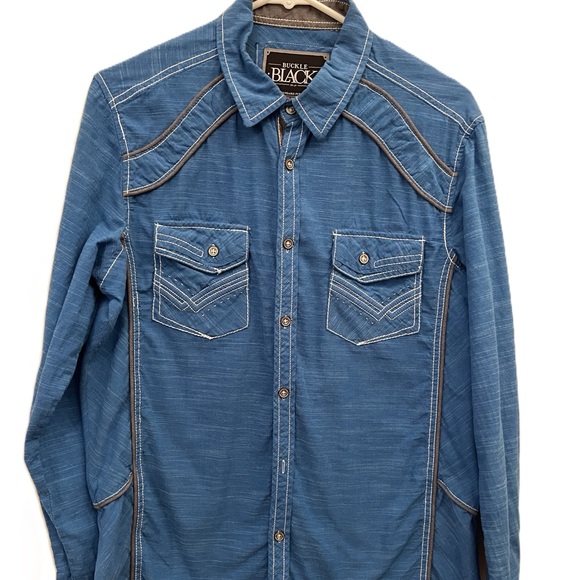 Buckle Other - Buckle Black Cowboy Blue Western Shirt
